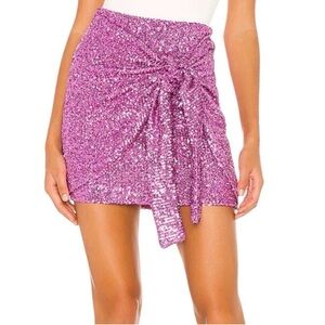 Sequin Pink Mini Skirt